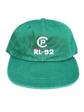 Vintage Polo RL-92 Green / Red Fitted Hat (Size M)